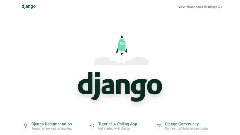 Django - Default Project Page.